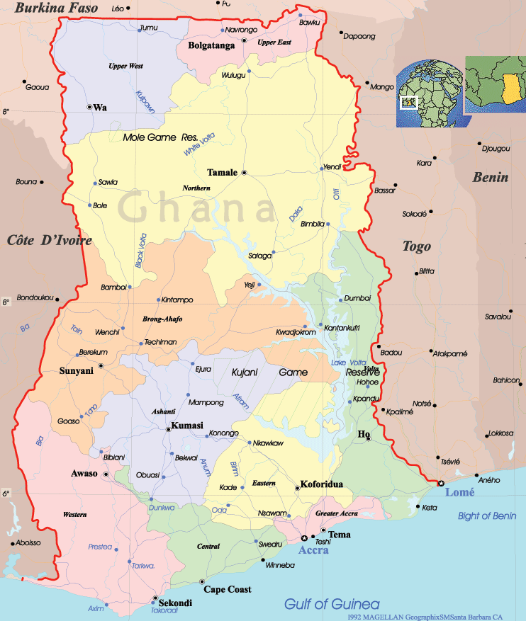 Accra map